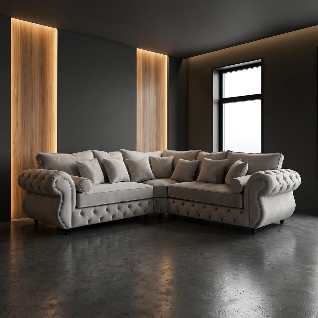 Rio Chesterfield Corner Scatterback — corner sofa for sale in the UK, cash on delivery